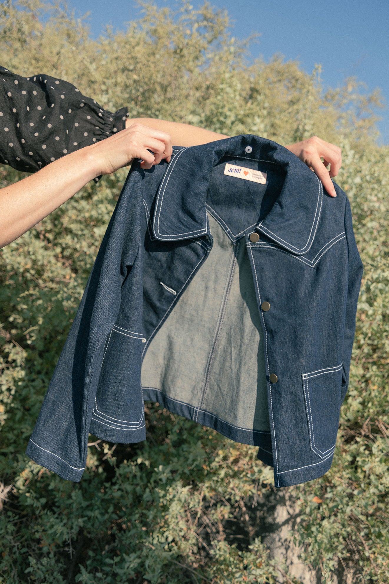 Shrunken Ranch Jacket - Dark Indigo (New removable sherpa collar)