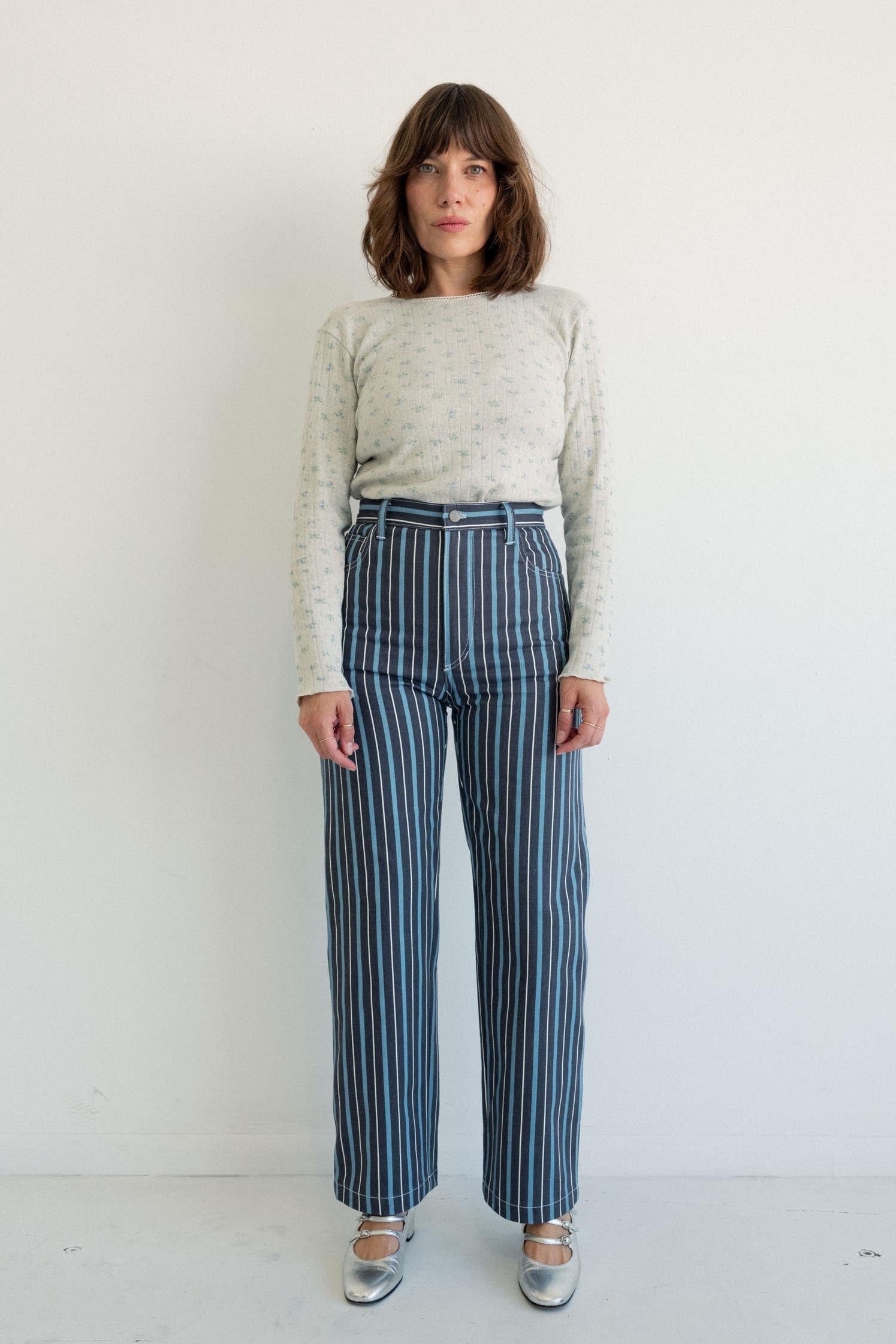 River Jean - Striped Denim