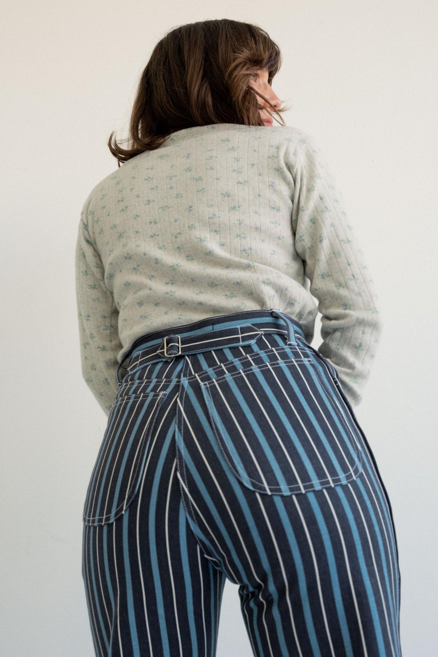 River Jean - Striped Denim