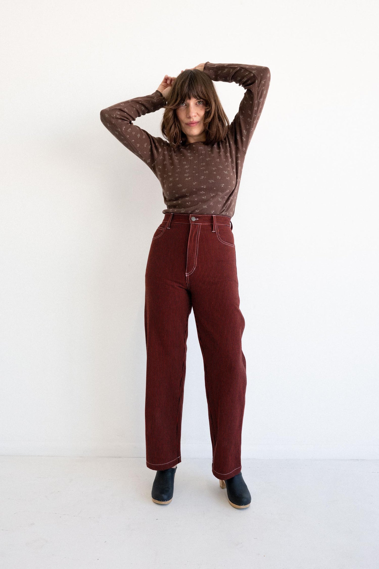 River Jean - Red Railroad Stripe