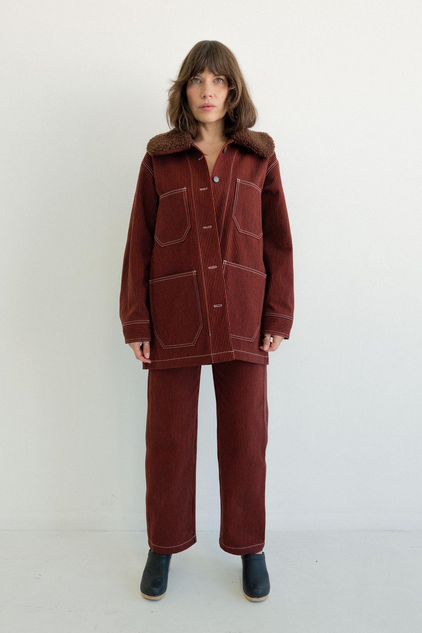 Chore Coat - Red Railroad Stripe