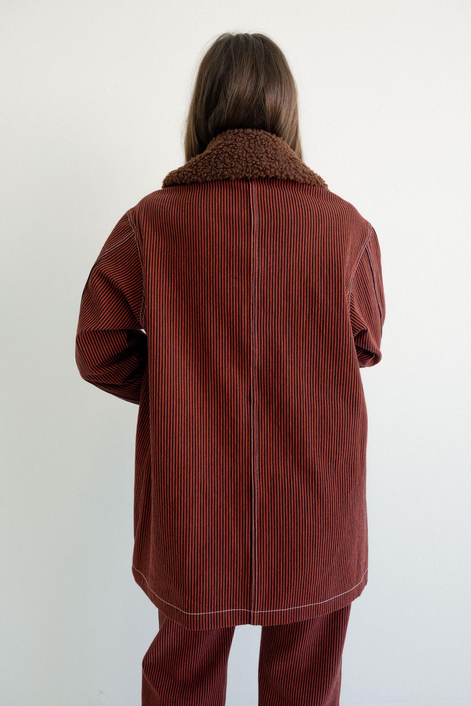 Chore Coat - Red Railroad Stripe