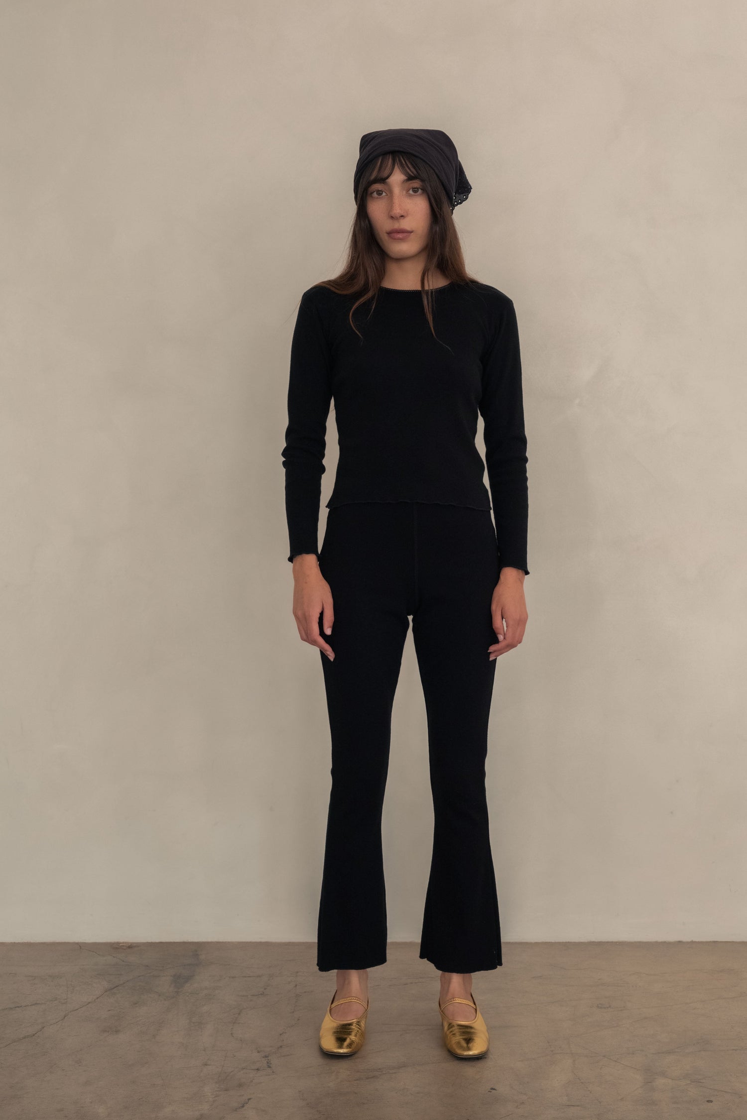 Pointelle Tulip Pant Black