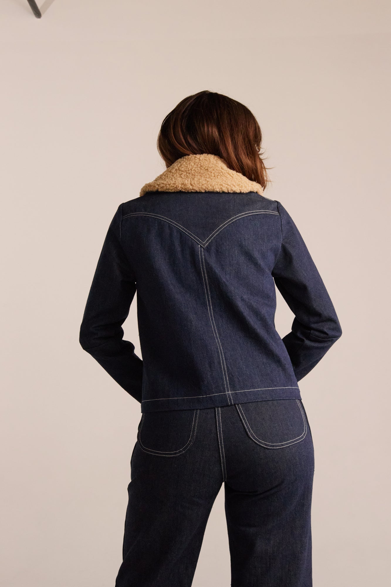 Shrunken Ranch Jacket - Dark Indigo (New removable sherpa collar)