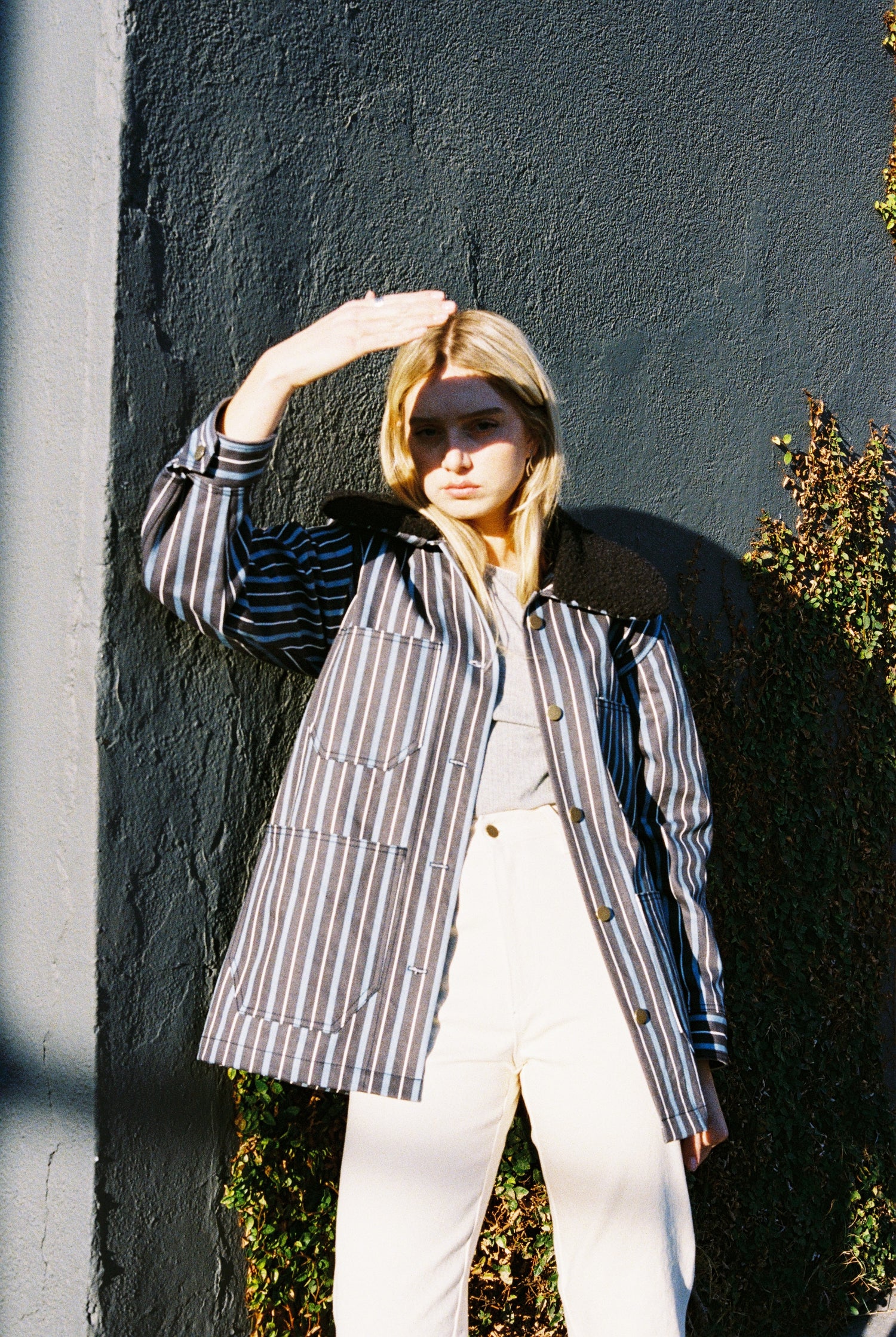 Chore Coat - Striped Denim