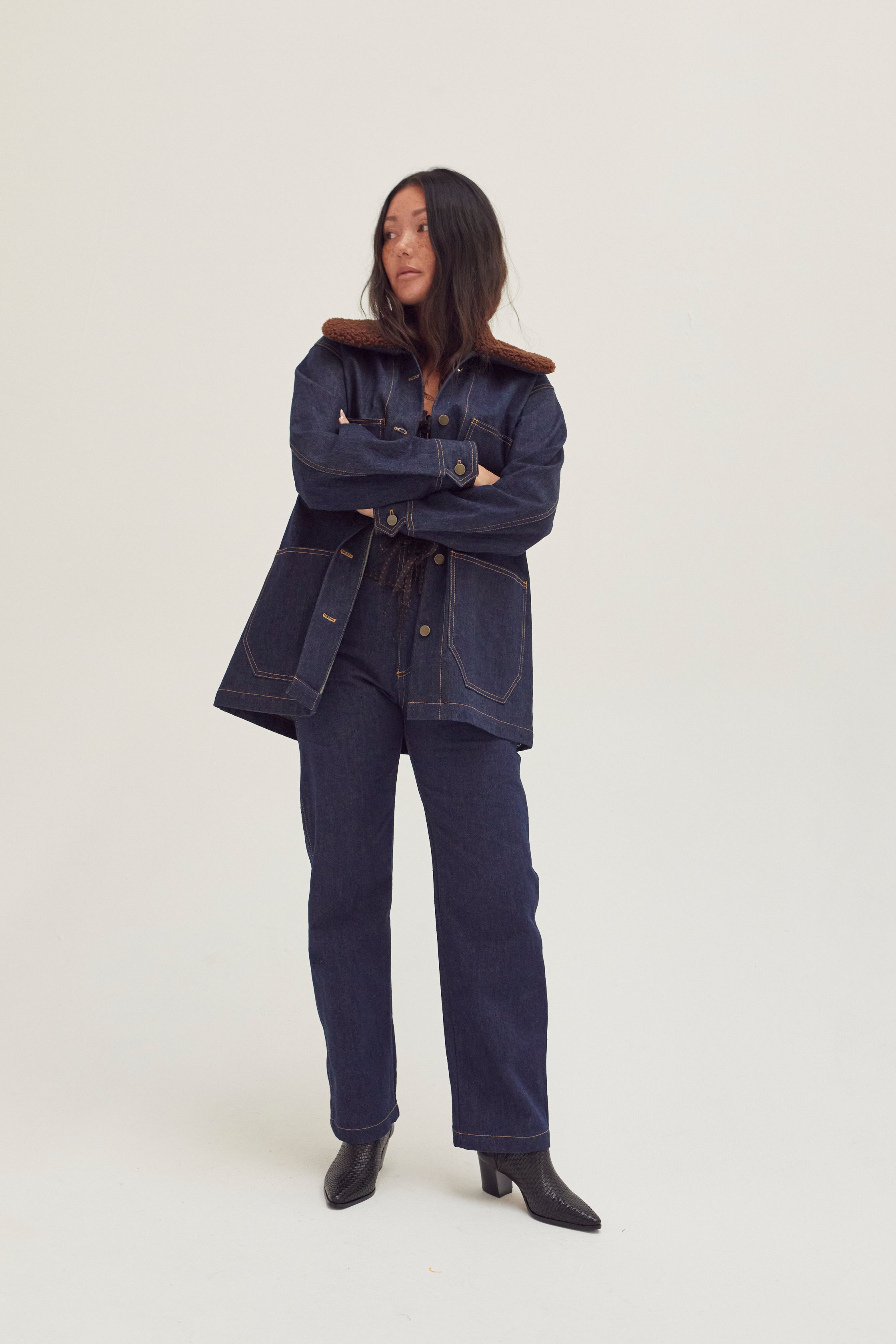 Chore Coat - Dark Indigo – Jemma Clare Swatek