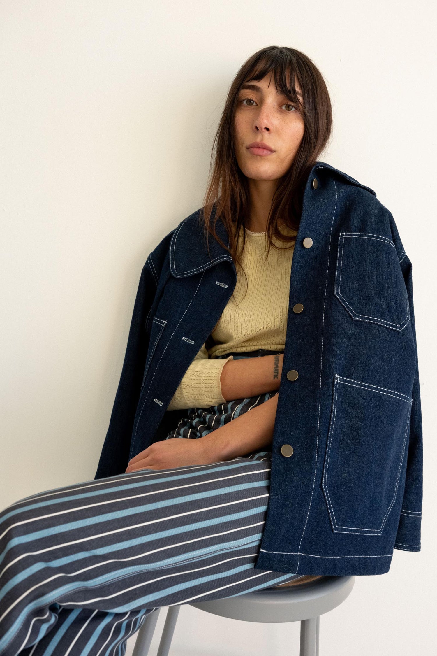 River Jean - Striped Denim