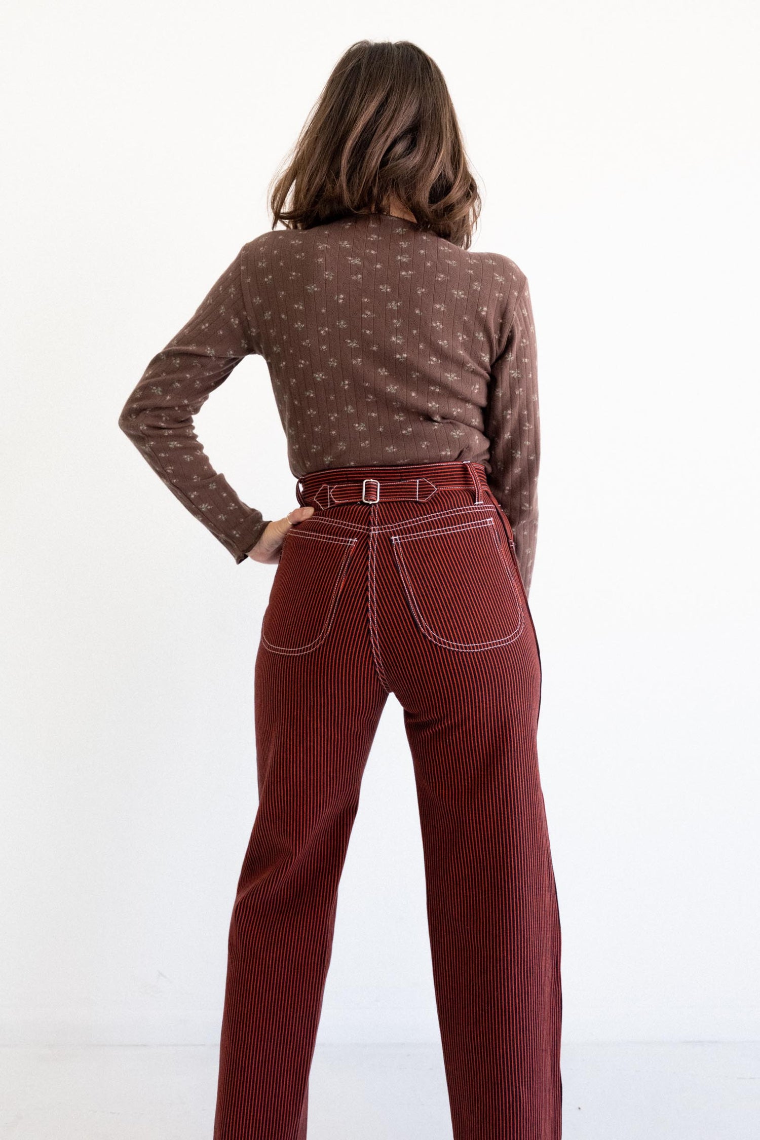 River Jean - Red Railroad Stripe