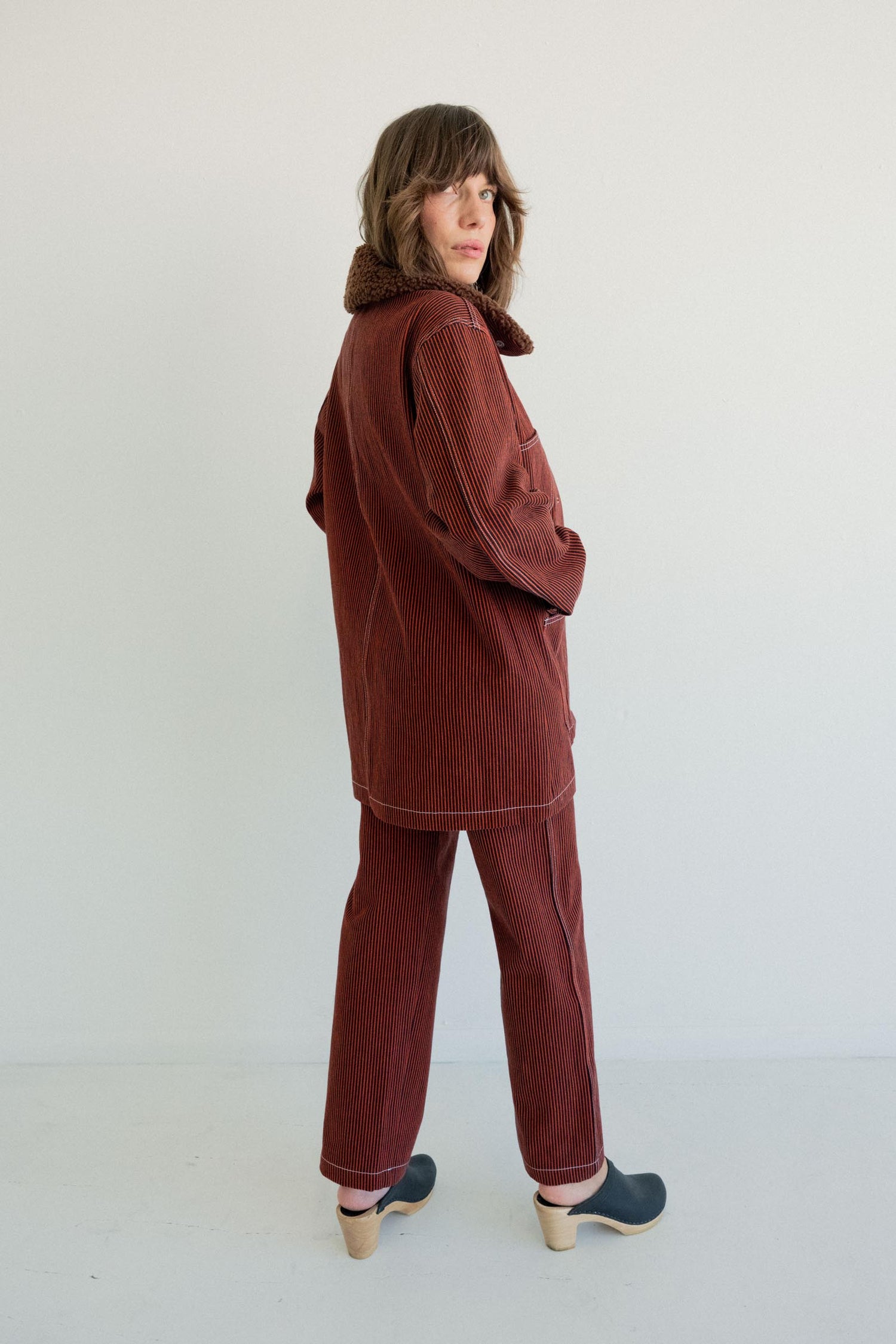 Chore Coat - Red Railroad Stripe