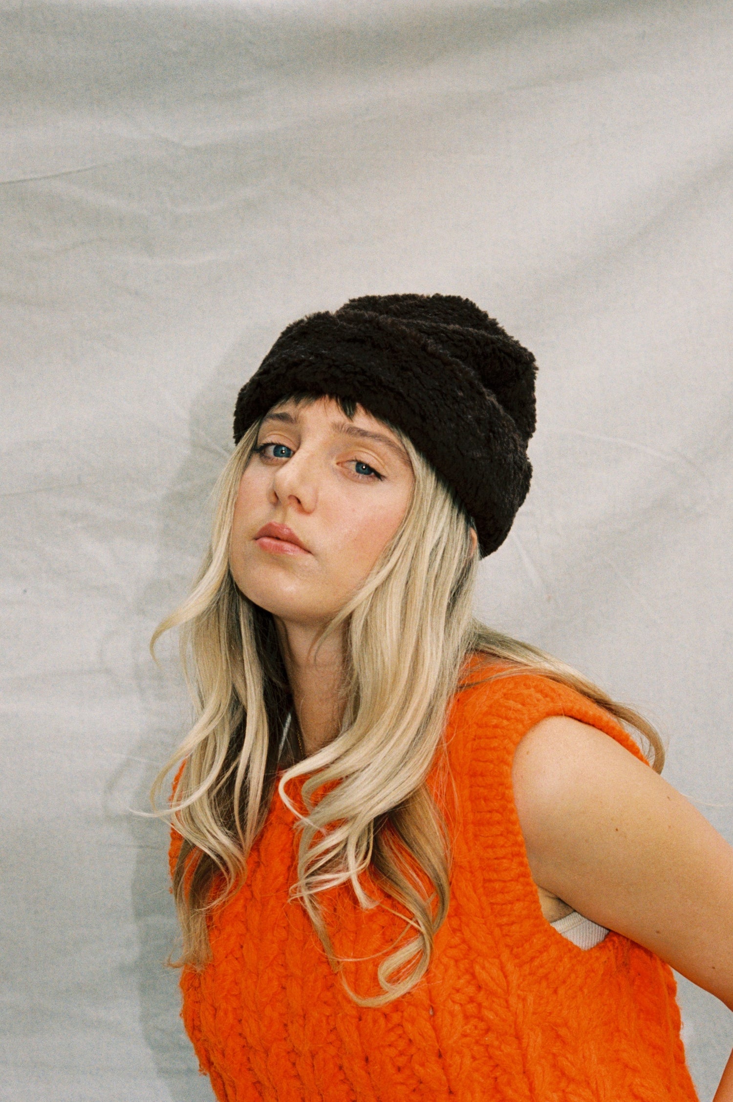 Faux Fur Hat- Teddy Brown