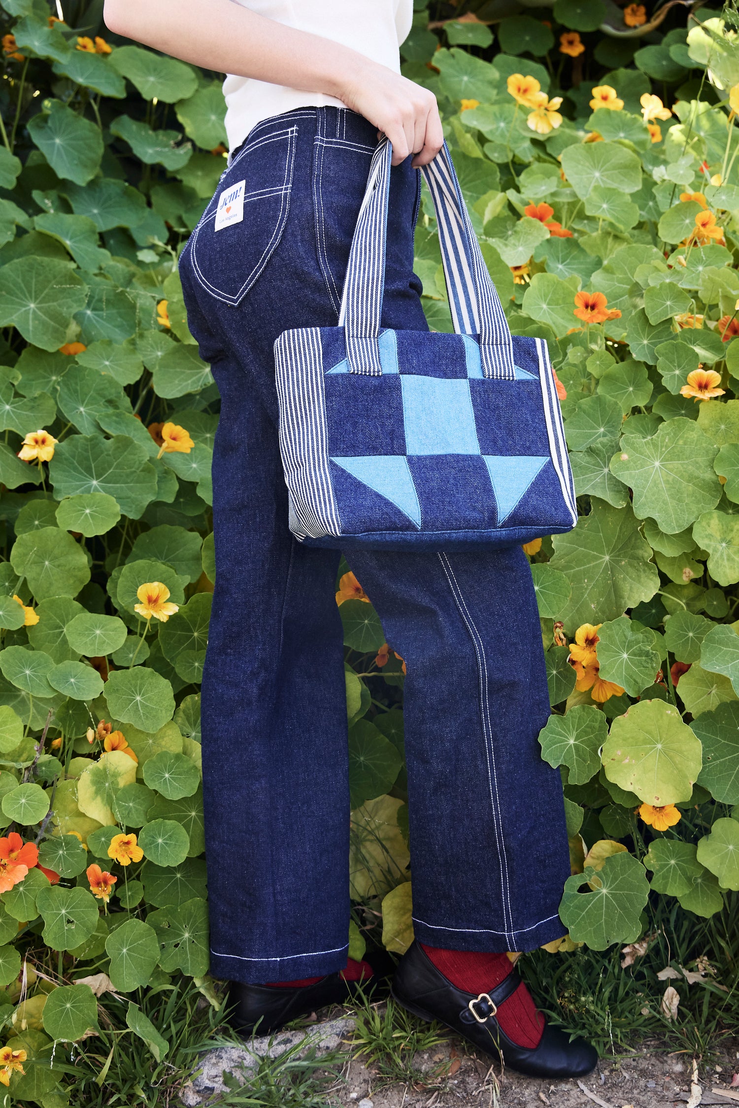 Patchwork Denim Pam Bag