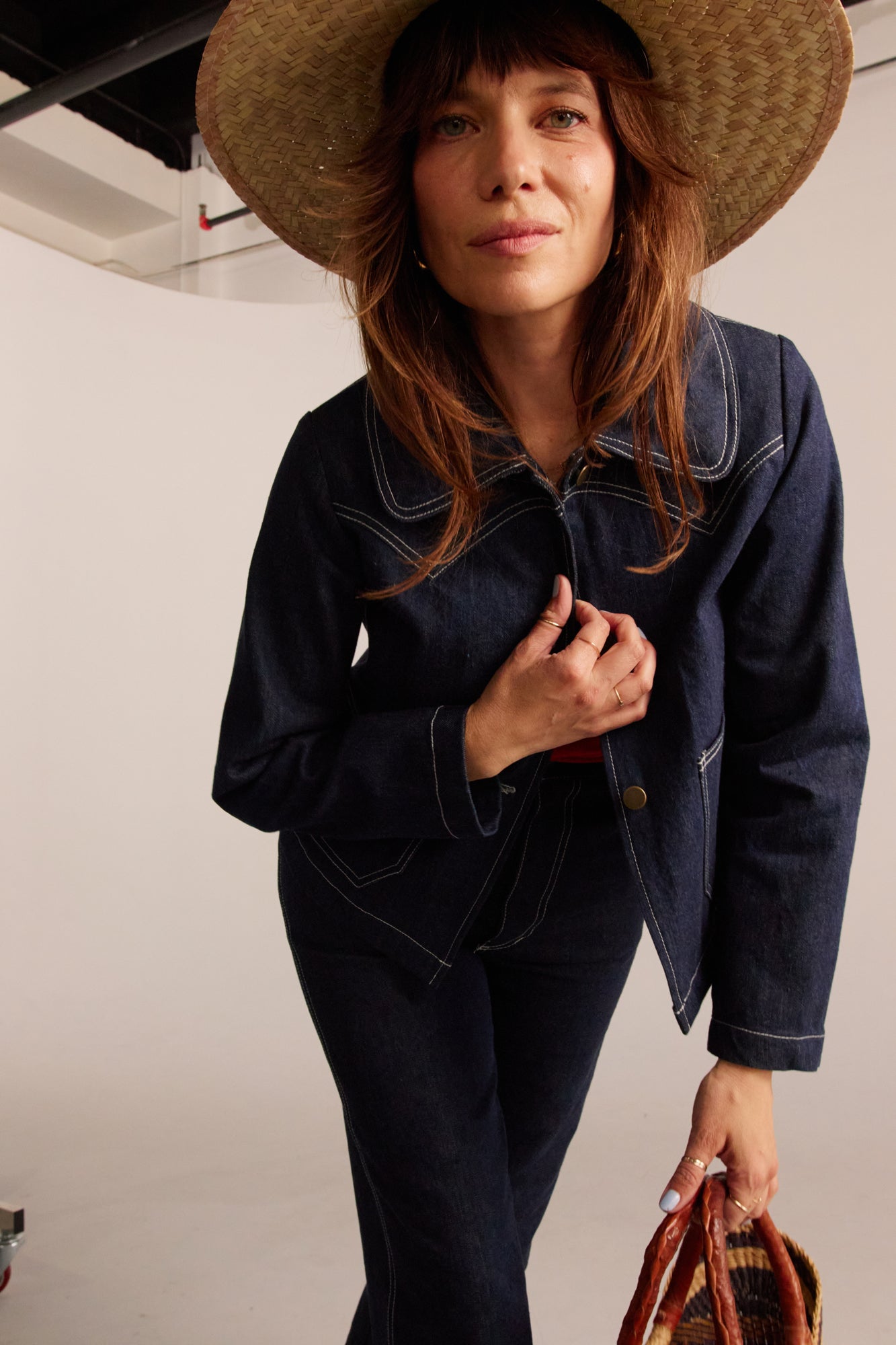 PRE-ORDER Shrunken Ranch Jacket - Dark Indigo (New removable collar)
