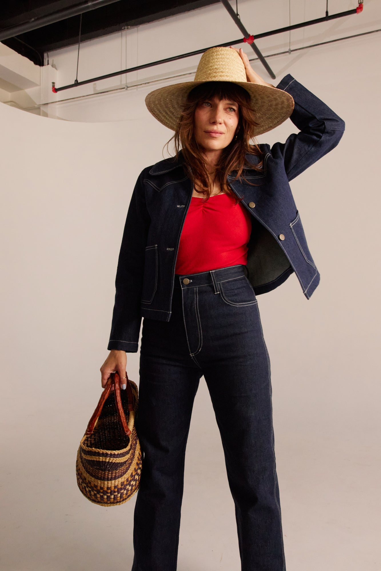 PRE-ORDER Shrunken Ranch Jacket - Dark Indigo (New removable collar)