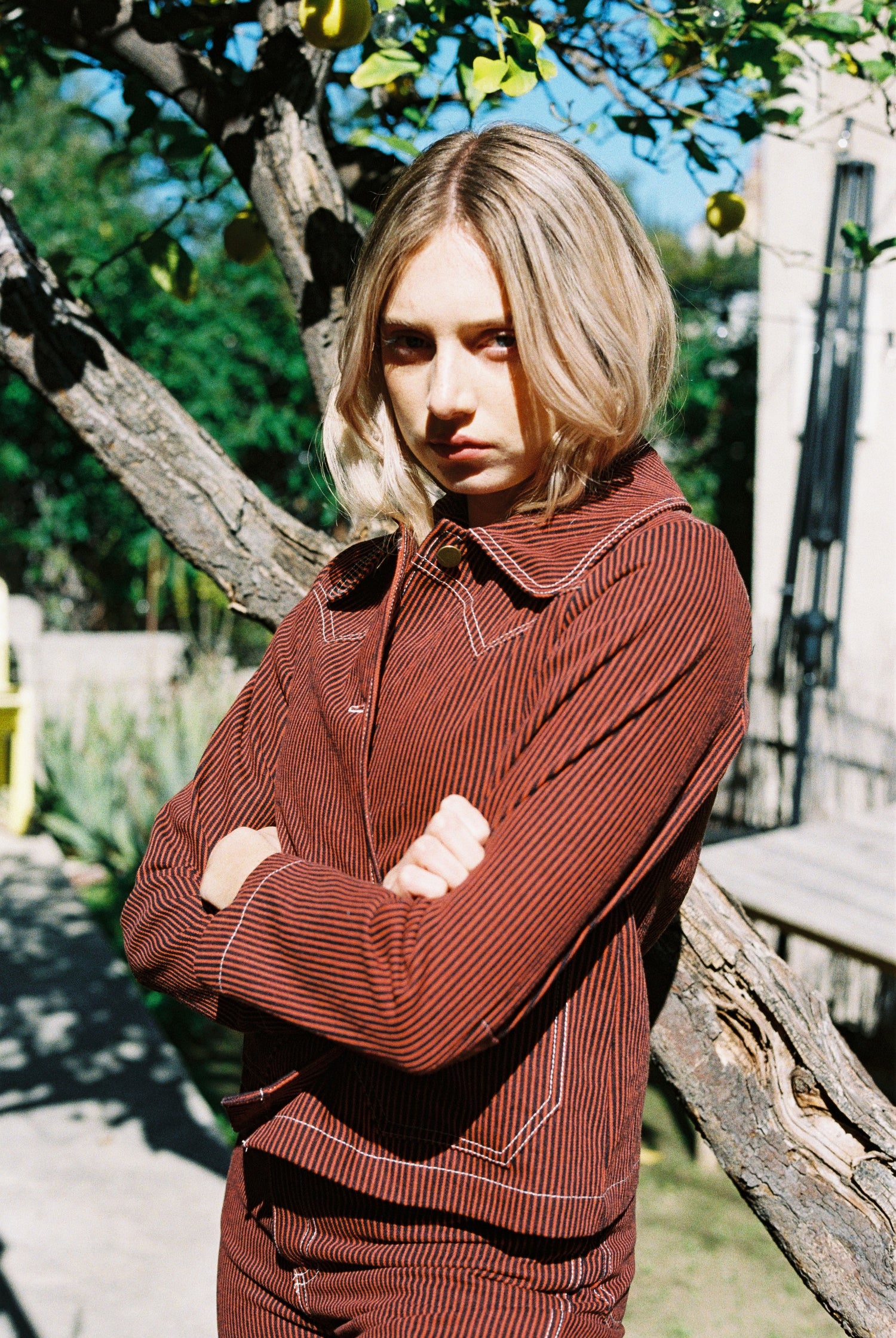 PRE-ORDER Shrunken Ranch Jacket - Red Railroad Stripe (New removable collar)